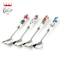 게이또 프렌치가든 도자기 티스푼(1p) 커피 차 스푼, 티스푼 블루(1p), 1개