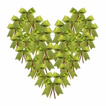 Micomon 8.9cm(3-1/2인치) 라이트 그린 메탈릭 트위스트 타이 리본 물고기 꼬리가 있는 선물 포장용 (라이트 그린 50개/팩), Lt.blue