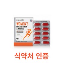 엔젯오리진 우먼즈 멀티비타민&미네랄 60정 여자 종합비타민 미네랄 영양제 영양 보충제 비타민B 1 2 6 12 컴플렉스 아연 엽산 비오틴 셀레늄 철분 포우먼 20대 30대 40대, 60캡슐X11개