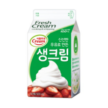 서울우유 신선한 우유로 만든 생크림 500ml, 1개