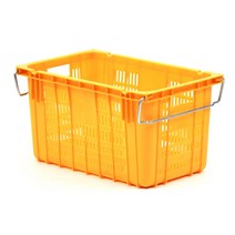 귤 감자 과일상자 적재 노랑콘티 운반바구니 손잡이 튼튼, 운반바구니특대 노랑