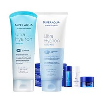 경기점 미샤MI 슈퍼 아쿠아 울트라 히알론 폼 + 필링젤 증정3종키트스킨에센스+에멀전+크림, 단일수량