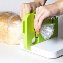 빵봉지 과자봉투 비닐봉지 자동 묶기 테이핑기 (그린)