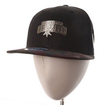 NBA NC02 카모 배색 메탈 포인트 스냅백 N215AP632P