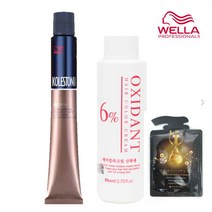 웰라 콜레스톤 퍼펙트 브라운 80g / 산화제+앰플증정, 6/17 애쉬브라운, 1개