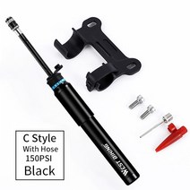 서쪽 자전거 89G 휴대용 미니 스마트 에어 펌프 타이어 전동 에어샥 MTB 산악 160 PSI 고압 사이클링 핸드 공기 볼 팽창기, C Black 150PSI|CHINA