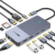 [노트북egpu] USB C타입 12in1 4K60Hz 노트북 멀티허브