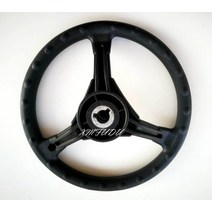 차 캠핑카 부품범용 교체 ABS 310mm 3 스포크 3/4 "보트 스티어링 플라스틱 휠 해양 리브 스피드 보, 한개옵션0
