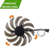 쿨링팬 컴퓨터팬 88mm pld09210s12hh t129215su 비디오 카드 팬 쿨러 기가바이트 gtx 1050 1060 1070 ti gv rx570 580 aorus 팬, 시계 방향 팬