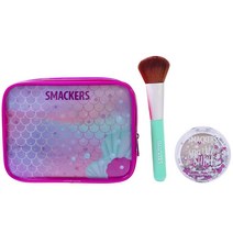 Lip Smacker Sparkle & Shine 매직 쉬머 파우더 메이크업 가방 여아용 메이크업 브러시 선물 키트 인어