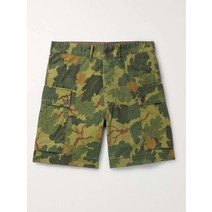 RRL 더블알엘 카무플라주 프린트 코튼 캔버스 카고 쇼츠 반바지
