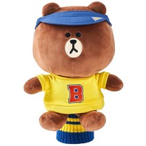 라인프렌즈 바시티 드라이버커버, 브라운