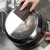 탄냄비 닦는법 녹슨거 제거 사포 스펀지, 1개, 1개