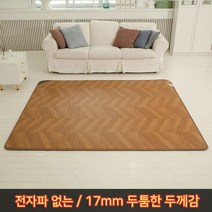 한일의료기 포근한하루 두툼한 17mm 뉴헤링본 전자파없는 전기장판 전기매트, 7~8인용(분리난방)_300x183, 우드