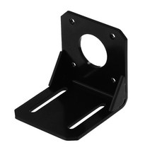 블랙 57mm NEMA 17 스테퍼 모터 장착 브래킷 합금 강철 L 자형 고정 시트 3D 프린터 DIY CNC 스테퍼 모터 홀더