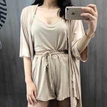 스타일자키 나시 밴딩팬츠 로브가디건 SET (3color)
