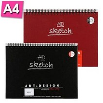 일음쇼핑^^m아트앤 S1010 적색 양장 스케치북 A4 튜닝 80 그림 미술 화방용품 준비물 전문가 전문가용 문구일medi^^, ab^^선택없는