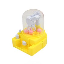 미니뽑기기계 인형 사탕 캡슐 뽑기 기계 미니 수동 인형 기계 그랩 볼 캔디 캐처 플레이 하우스 캐치 작은, 04 Yellow