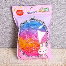 더블제이문 ABM 헤어고무줄 대 투명 여성 머리끈