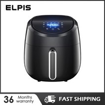 미니대용량 오븐형스텐스팀에어프라이어ELPIS 에어 프라이어 4L 터치 스크린 디지털 1400W 오일 프리 핫 전, [01] EU, 02 357T-Black_02 EU