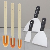 바닥 이물질 전단지 제거 스텐 헤라 껌제거헤라 다용도끌칼, 실리콘헤라 우레탄 중