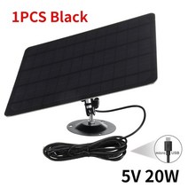휴대용태양광 태양광 파워뱅크 인버터 충전기2인 1 10W 5V 전지 충전기 마이크로 USB + c타입 휴대용 패널, 05 1PCS 5V 20W