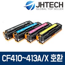 HP CF410A CF410X 토너 M452DN M477fDW M377DW NW FNW FDN, 1Ea, HP M452nw 토너 CF413A 표준용량 완벽호환 빨강