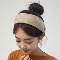 아쿠세샵 심플 두꺼운 니트 넓은 와이드 헤어밴드 머리띠 6컬러