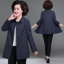 엄마 봄옷 코트 여양기 숏 상의 2023 40대 50중장년 봄가을 빅사이즈 트렌치코트