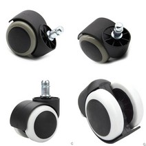 의자 교체용 바퀴 1개 회전 휠 DIY 수리 책상 선반, 그레이