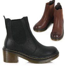 여성 캐주얼 키높이 통굽 플랫 워커 부츠 1573-8