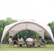 대형 돔형 돔쉘터 텐트 방풍 방수 리빙쉘 그늘막 에어, 회색 알루미늄 합금 캐노피