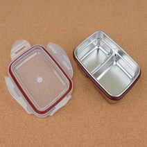 스텐 사각 도시락통 원형 반찬통 밀폐용기, 1, 랜덤사각1호