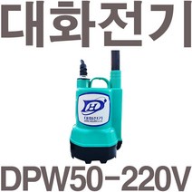 대화전기 수중펌프 소형/DPW50-220V 단상, 상세페이지 참조