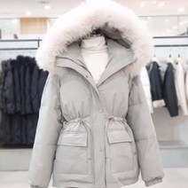 에이비에프지 퍼 장식 후드 덕다운 패딩점퍼 HRIV4D06L