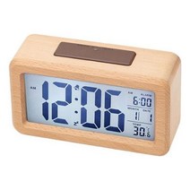 이케아 거실 학생 우드 LCD 탁상시계, 쿠팡 내추럴