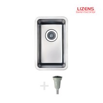리젠스 LQ270 작은 싱크볼 소형 보조싱크대 캠핑카 인테리어 투볼, 기본배수구, 스텐커버추가