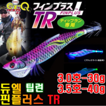 듀엘 요즈리 EZ-Q 핀플러스 TR에기 3.5호 팁런에기 이지큐 무늬오징어 퍼플 낚시채비, 40g, 2.GRAJ