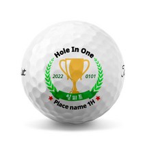 12 홀인원 기념 골프공 로고 인쇄 제작 (12구), 혼마 NEW D1 옐로우 12구, M