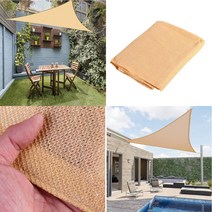 감성살롱 테라스천막 매쉬 썬쉐이드 삼각 3.6M 차광막 천막 그늘막 가림막 옥상 정원 펜션 테라스, º▶삼각베이지 3.6M◁º≫