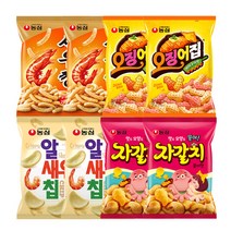 농심 새우깡 90g+오징어집 83g+자갈치 90g+알새우칩 68gx각2개(총8개), 8개