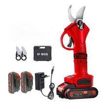 KP 케이피 충전식 무선 전동 전지 가위 칼 휴대용 전정 STORECLASS KP컴퍼니, 옵션2-배터리2+칼날2