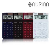 누리안 NR-805 컬러계산기 12자리 계산기, 레드