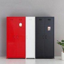 마켓비 MKB 철제 캐비넷 / 사무실 철재 수납장 원룸인테리어 옷장시리즈, MKB 캐비넷 긴세로 1문 수납장 레드