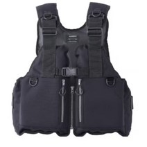 시마노 낚시 조끼 고정식 플로팅 베스트 락 쇼어 VF-029U 남성 방수 피싱 배 바다, 블랙