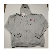 NWT 보스턴 레드삭스MLB Gray Full Zip 후드 운동복 Large New With Tags