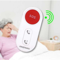 알람 무선 팔찌 원버튼 호출 경보 노인 간병인 호출기, 목걸이형 내장안테나