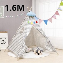 몽골텐트 방수천막 차광막 야외천막 어린이용 플레이 하우스 휴대용 어린이 텐트 카바나 티피 유아 아기 천막 성, 1.6M TENT K