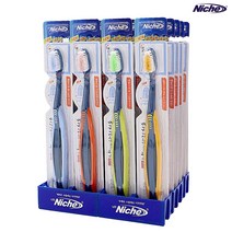 니치 칫솔 날개 달린 - 미세모 24입, 1팩