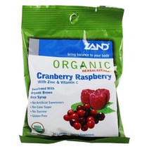 잰드 크랜베리 라즈베리 아연 & 비타민 C 로젠지 글루텐 프리, Cranberry Raspberry, 18개입, 1개